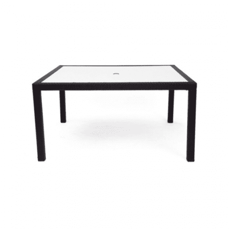 outdoor dining table with glass top