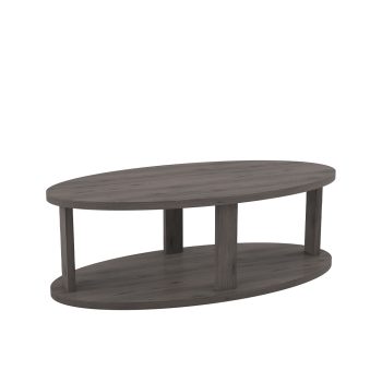 Cardinal commercial oval table in grey laminate
