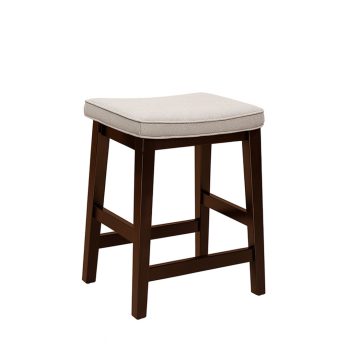 Hamilton commercial wood barstool with upholstered seat