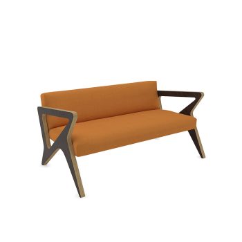 anastasia commercial sofa with wood legs