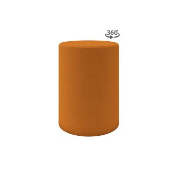 Bayport commercial ottoman with 360 degree swivel base