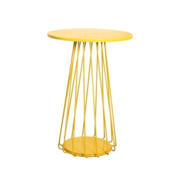 outdoor yellow bar table for commercial use