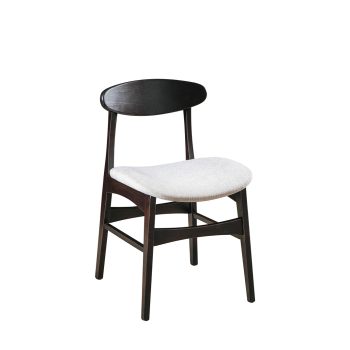 Berkeley dining chair with upholstered seat