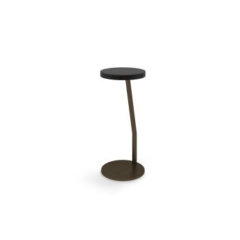 commercial Byte Laptop laminate table with round metal base