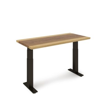live edge commercial table height adjustable metal base