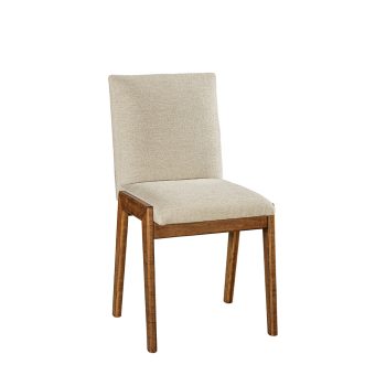 Aiden commercial wood chair with upholstered seat and back