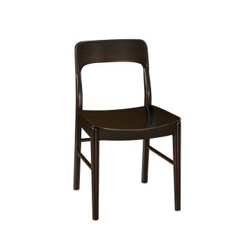The Isabella chair is a wooden chair with a wood seat and back.
